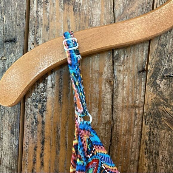 GRECERELLE Sz S NWT Blue Orange BALI Casual Maxi Beach Cover Up Relaxed Dress - Picture 6 of 13